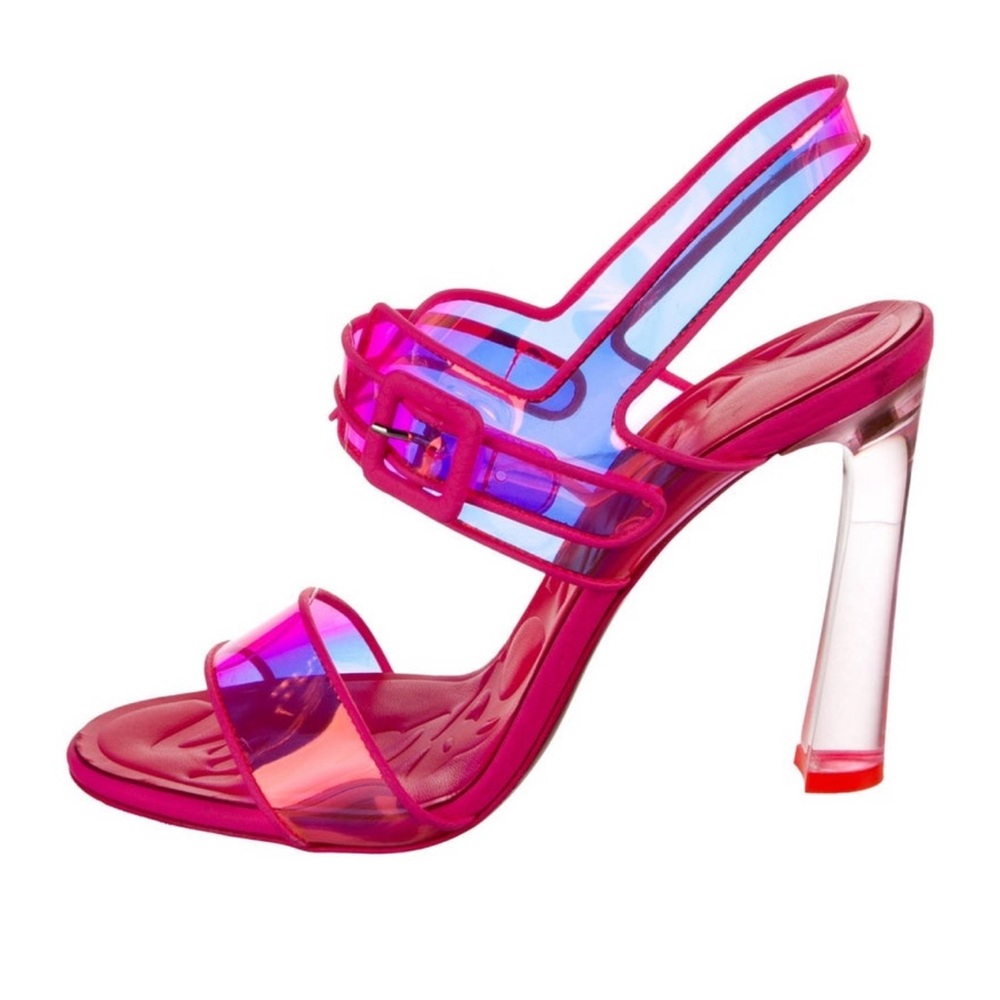 Christian Louboutin PVC Slingback Pink Sandals size 39
